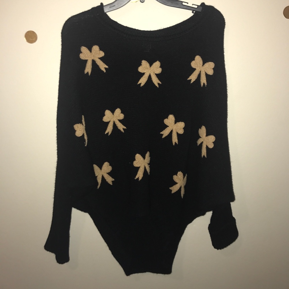 Cover Stitched oversized knitted top